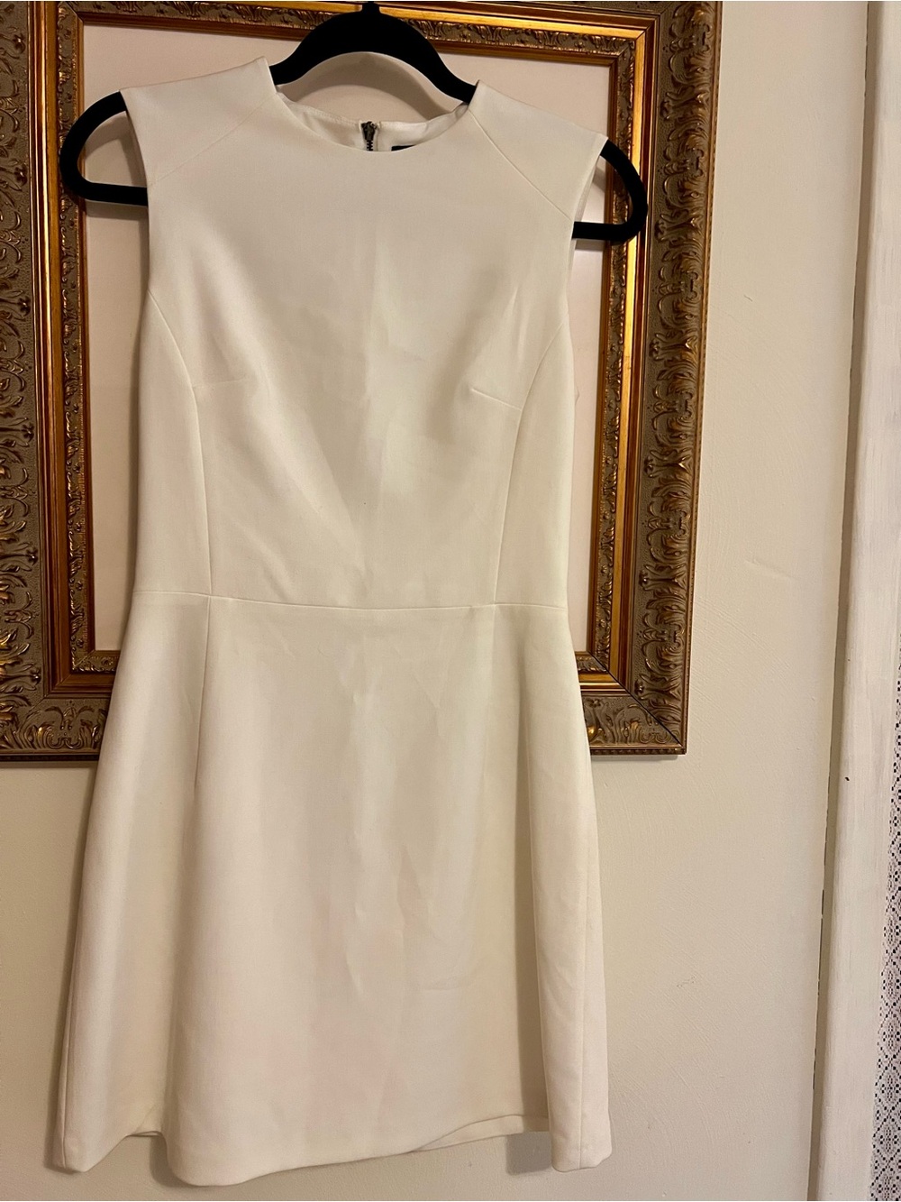 French Connection Clean White Sleeveless Mini Dress